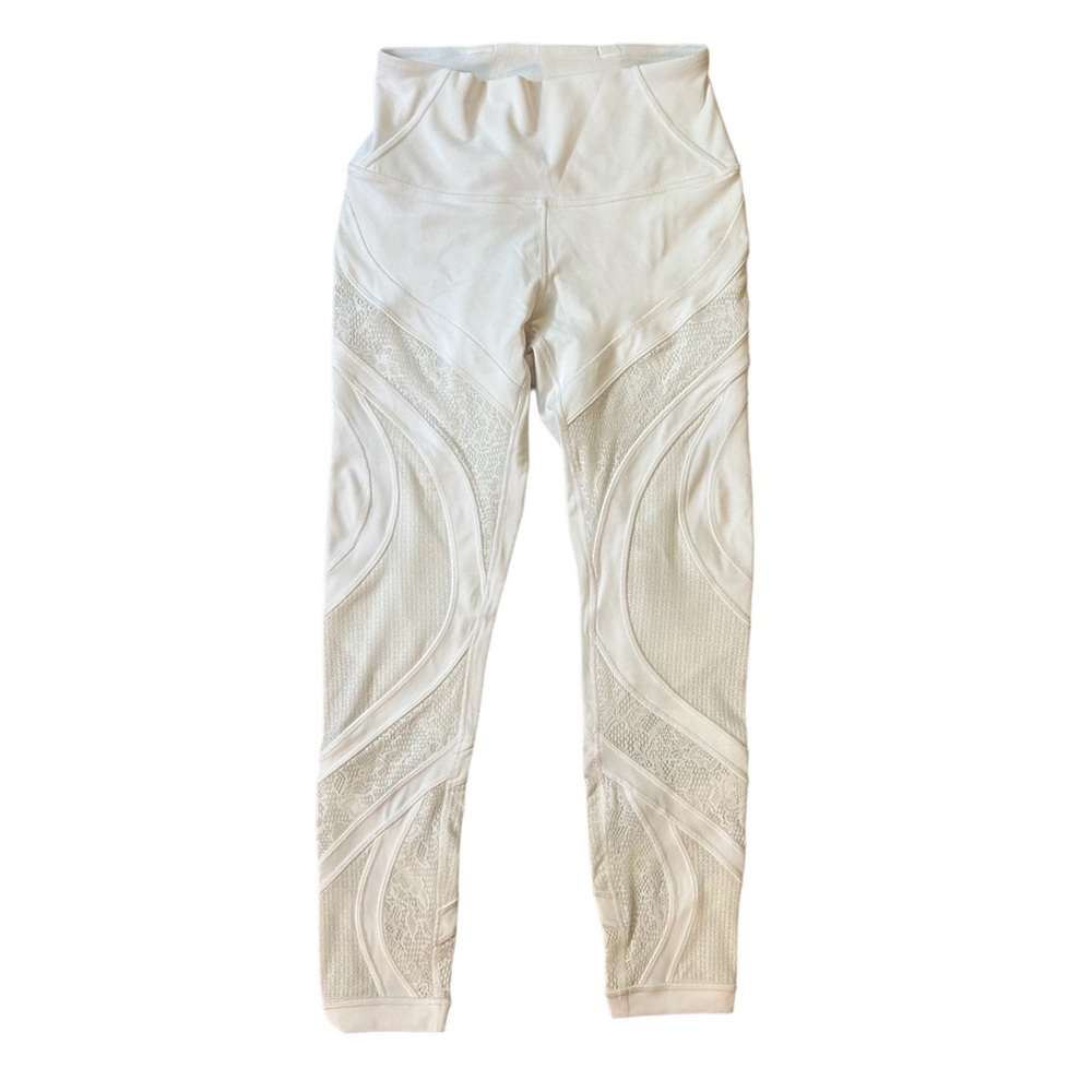 Lululemon NWOT Rare Wunder Under Tight 25" White Lace - Size 6